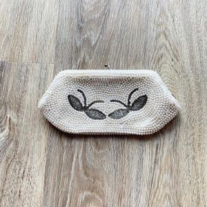 Vintage antique beaded retro clutch